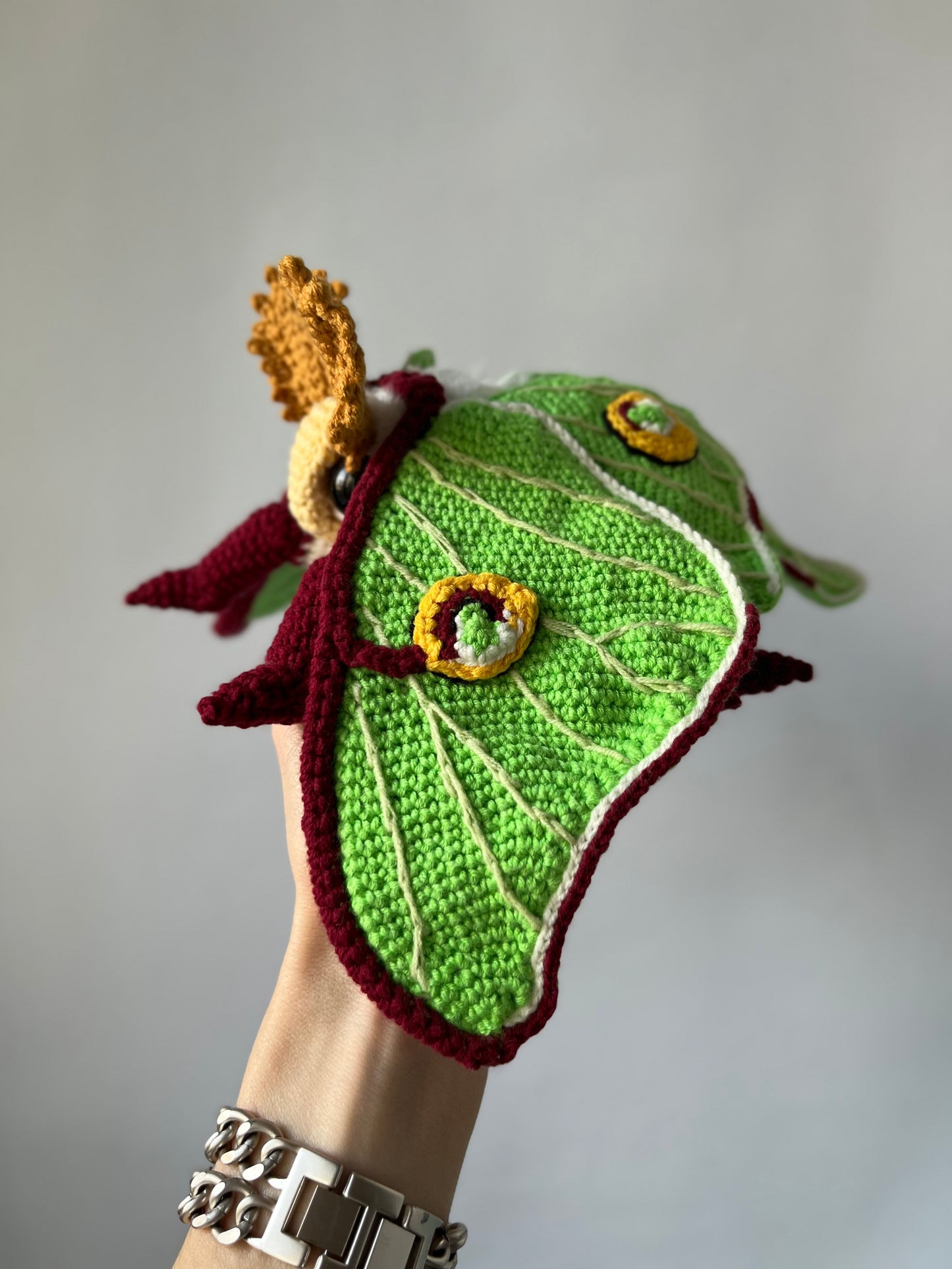 Luna Moth Crochet Pattern, Amigurumi Luna Moth