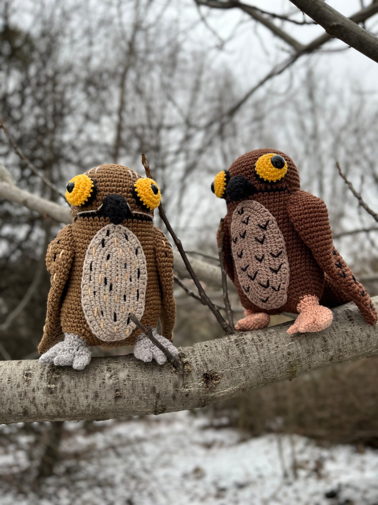 Potoo Bird Crochet Pattern, PDF in English