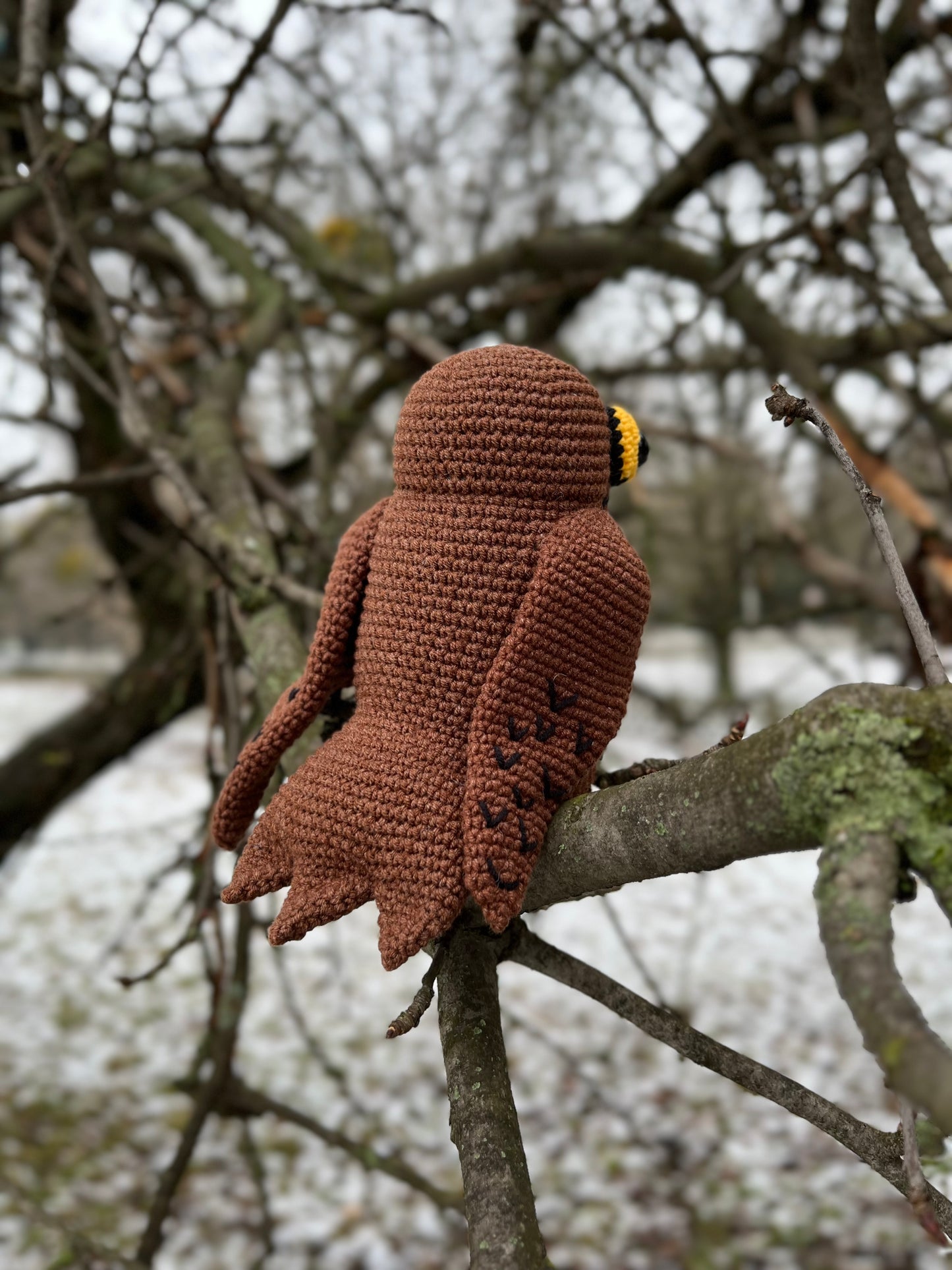 Potoo Bird Crochet Pattern, PDF in English