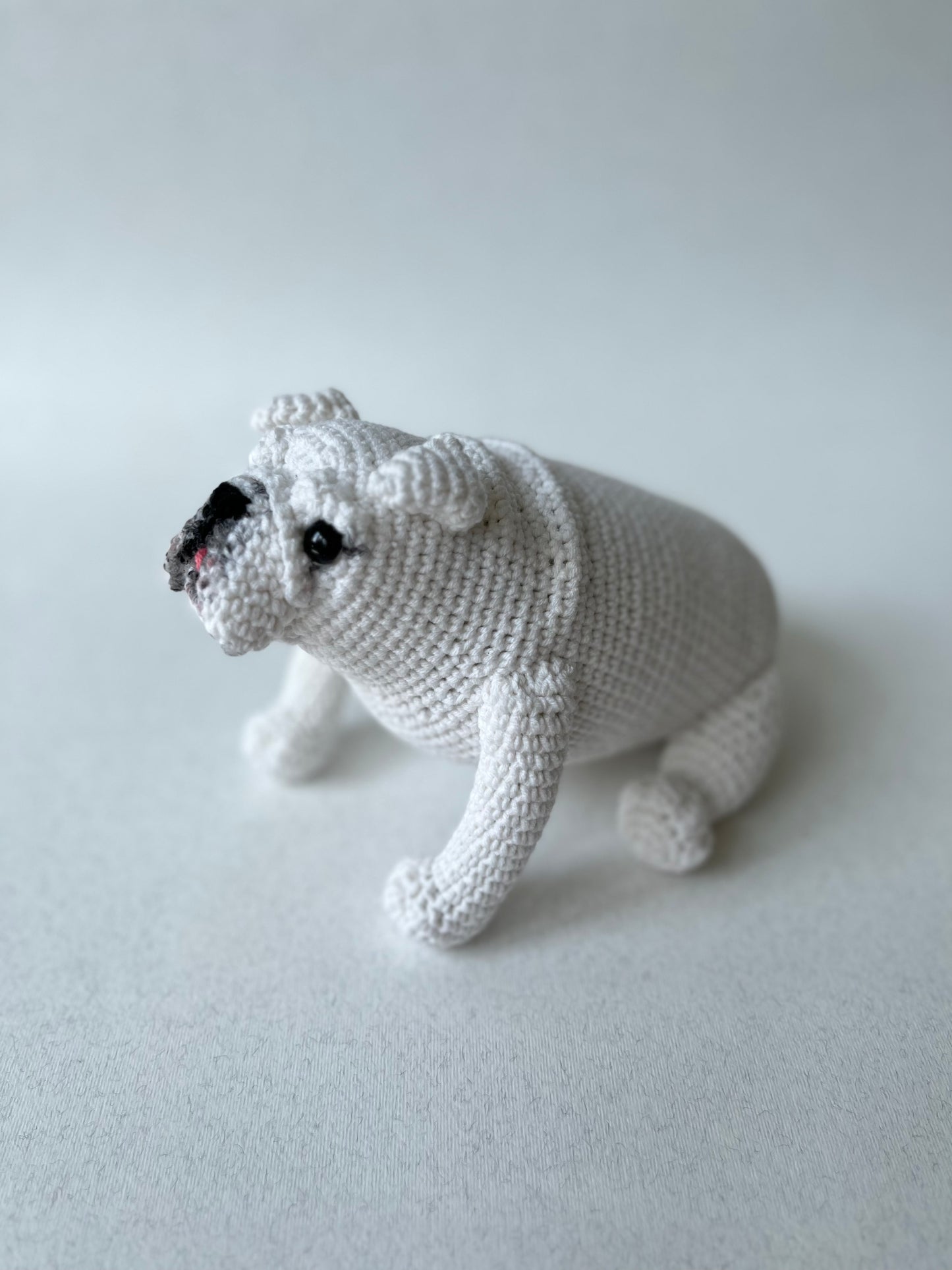 English Bulldog Crochet Pattern, Bulldog Amigurumi Toy, PDF file in English
