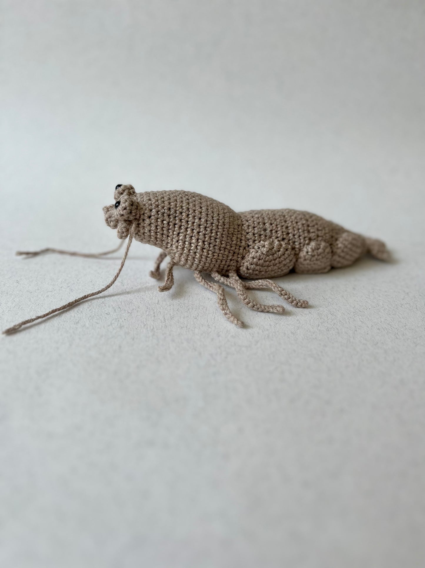 Shrimp or Prawn Crochet Pattern, Amigurumi Shrimp Tutorial