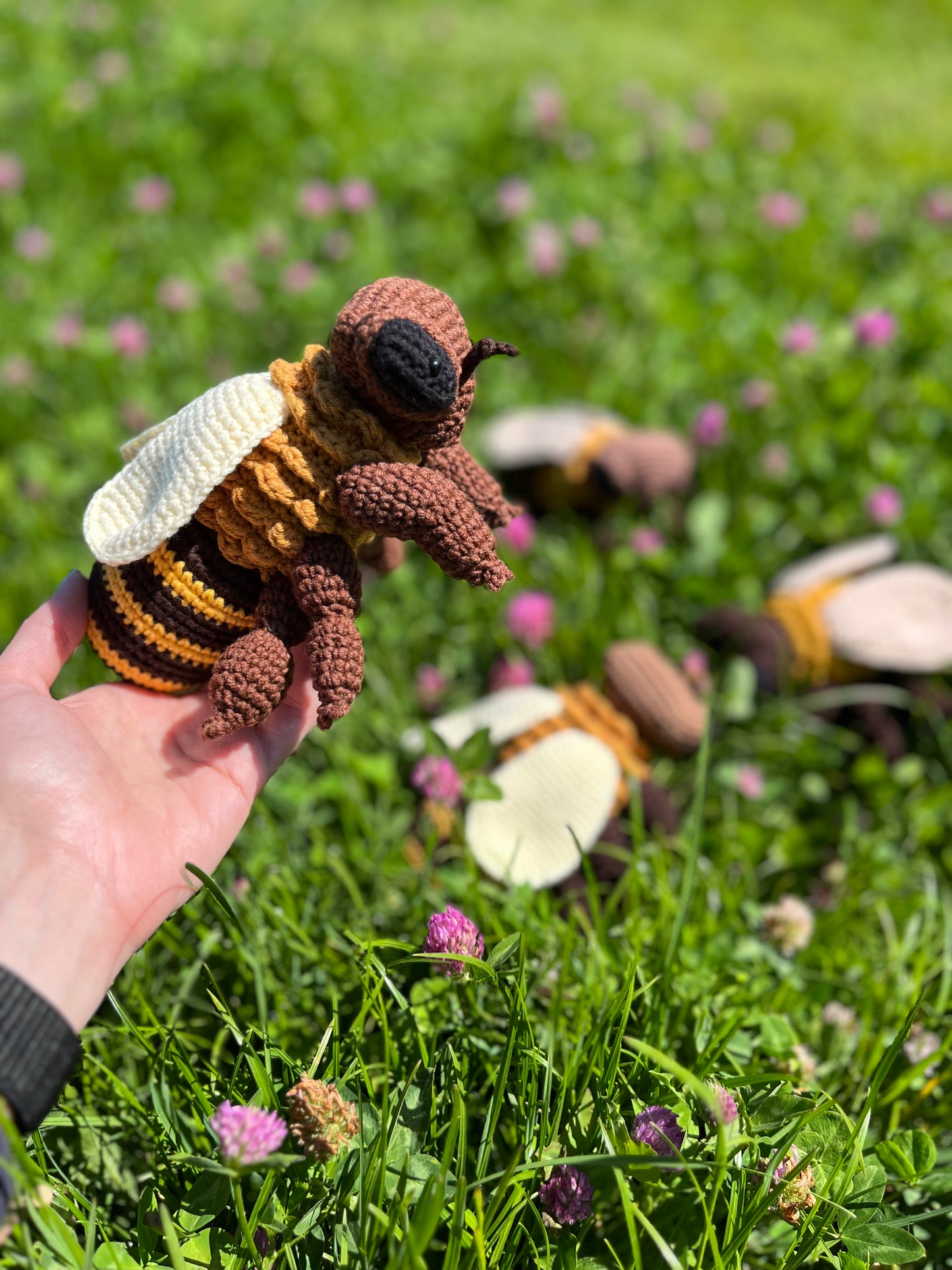 Honey Bee Crochet Pattern, PDF file in English, Amigurumi Bee