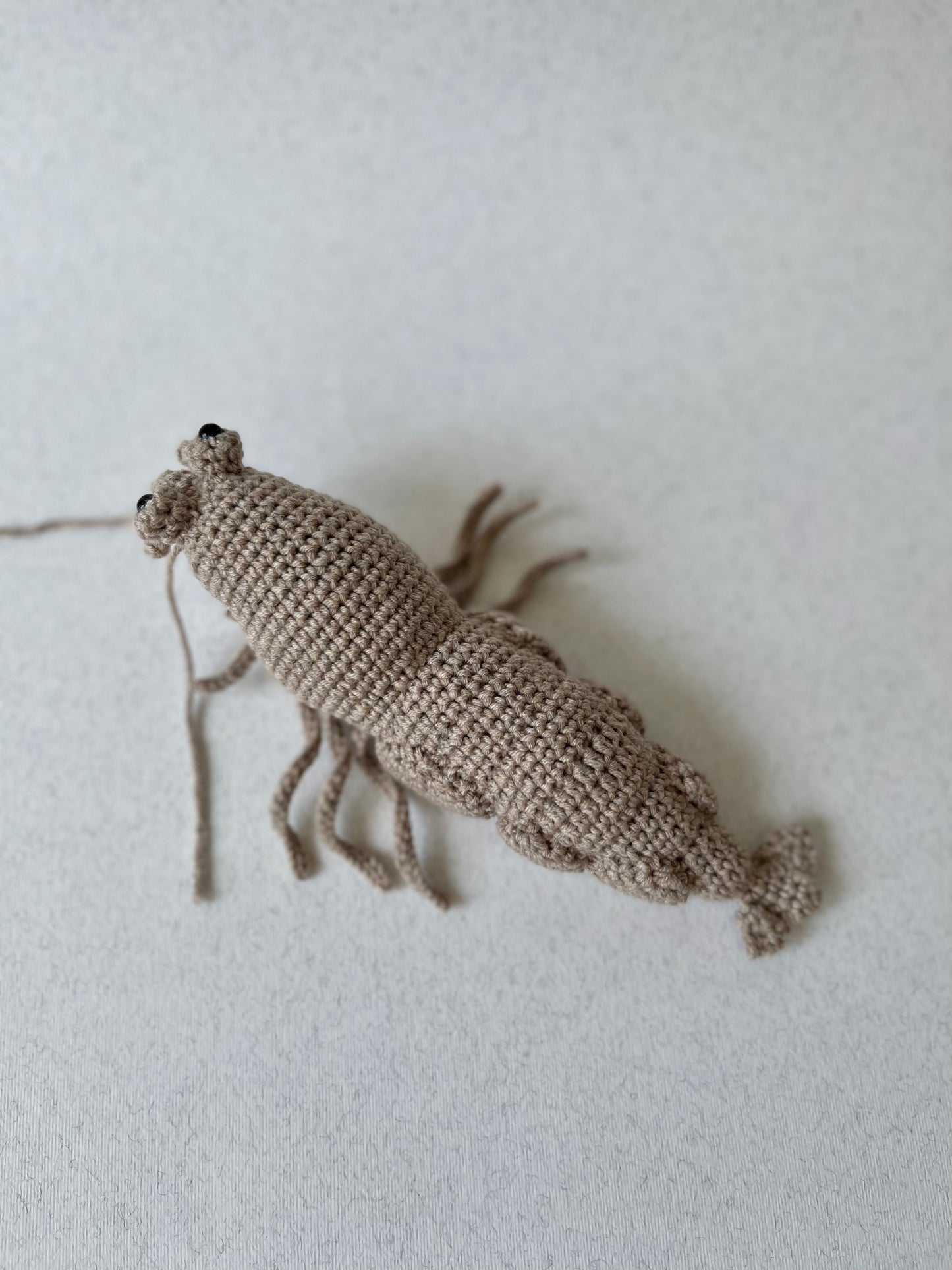 Shrimp or Prawn Crochet Pattern, Amigurumi Shrimp Tutorial