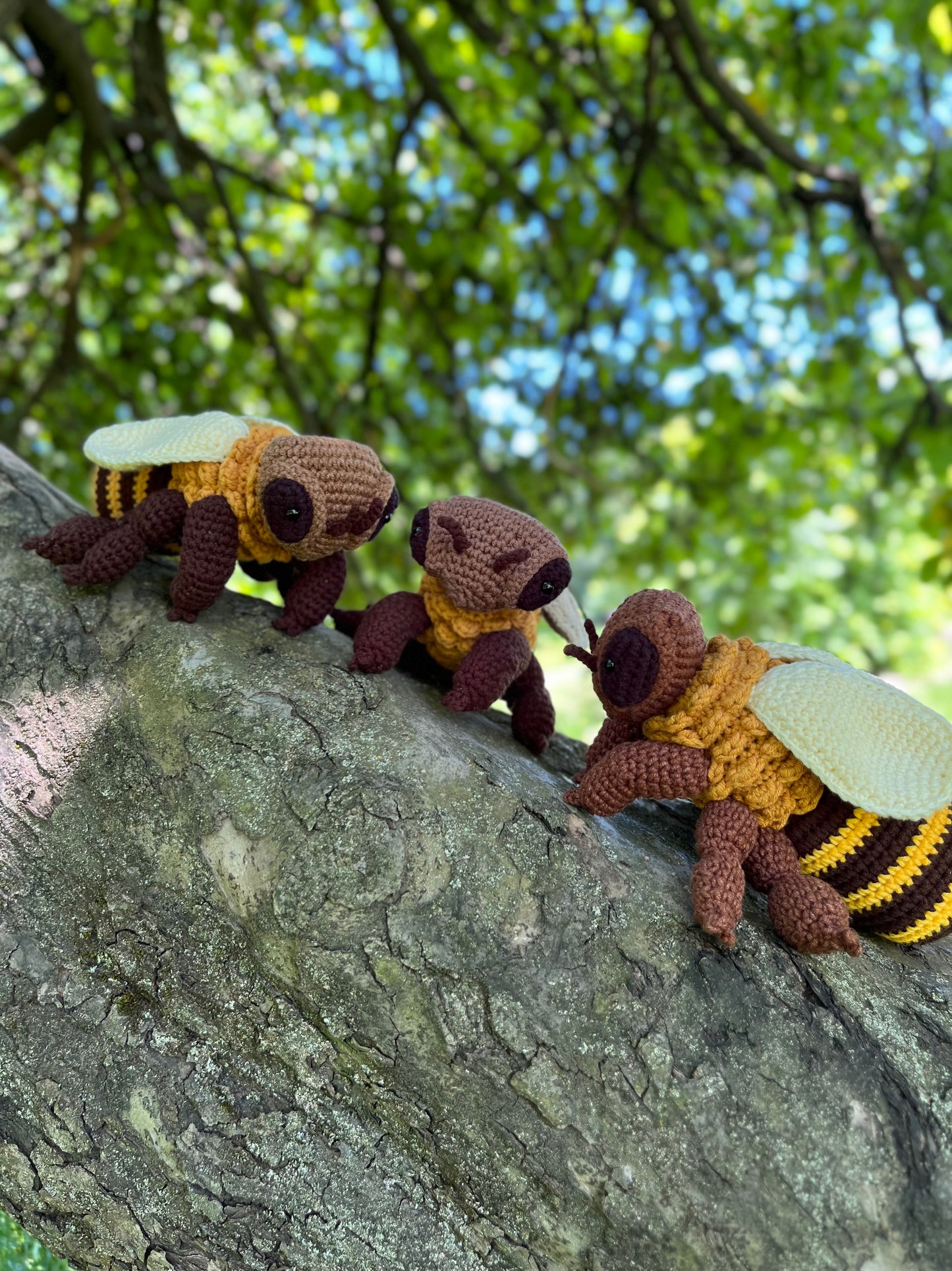 Honey Bee Crochet Pattern, PDF file in English, Amigurumi Bee