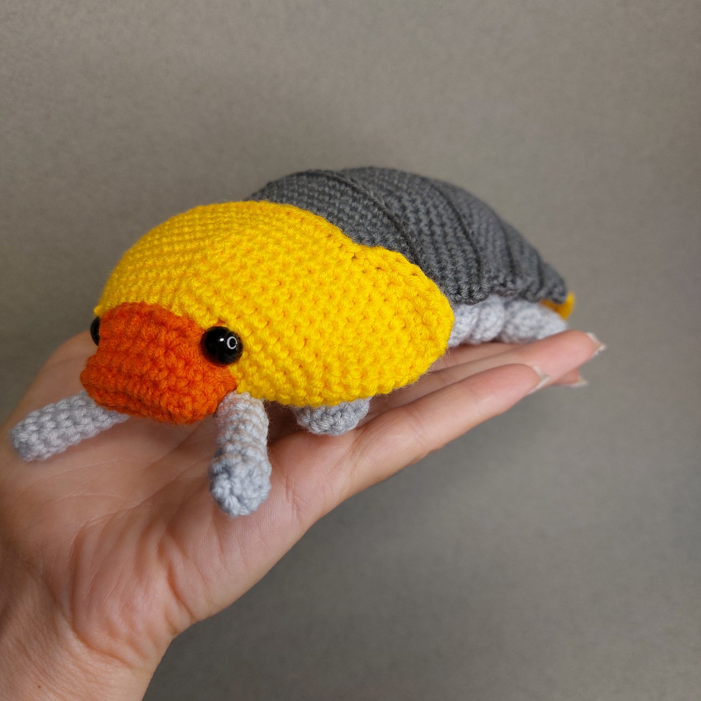 Rubber Ducky Isopod Crochet Pattern, Amigurumi Tutorial