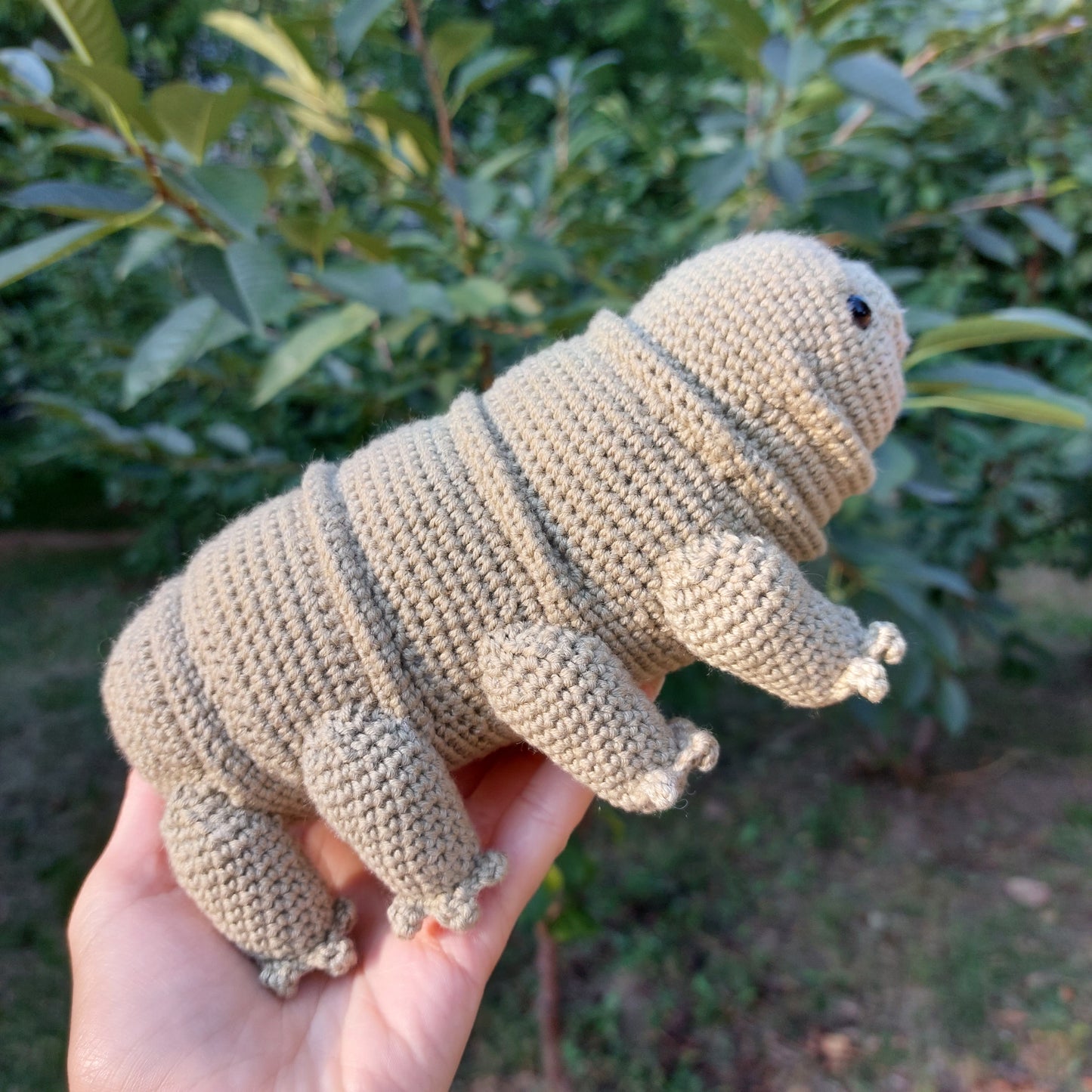 Tardigrade or Water Bear Amigurumi Crochet Pattern, PDF file in English language