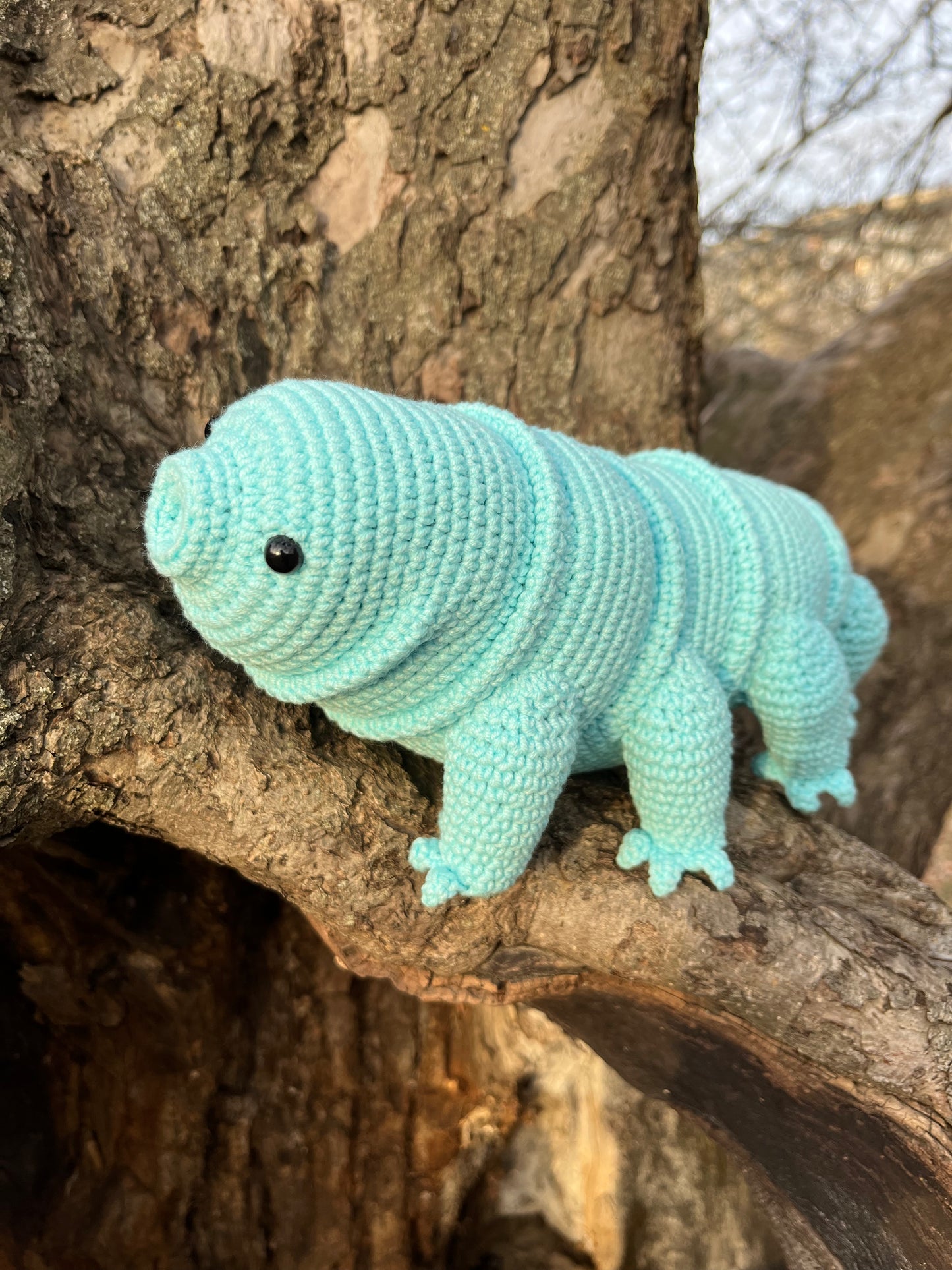 Tardigrade or Water Bear Amigurumi Crochet Pattern, PDF file in English language