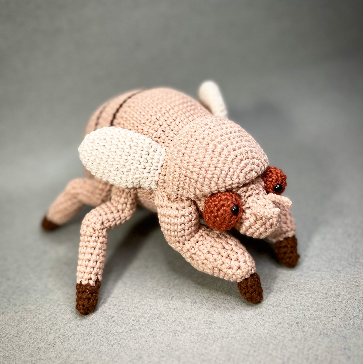 Cicada Nymph Crochet Pattern, Amigurumi Cicada Nymph Tutorial