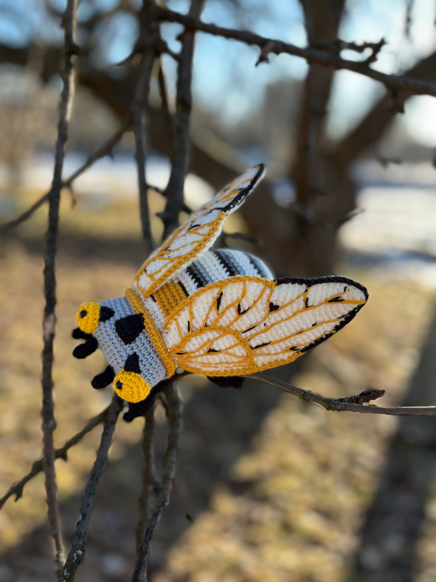 Cicada Crochet Pattern, Cicada Amigurumi Tutorial, Cicada Toy, Crochet Insect