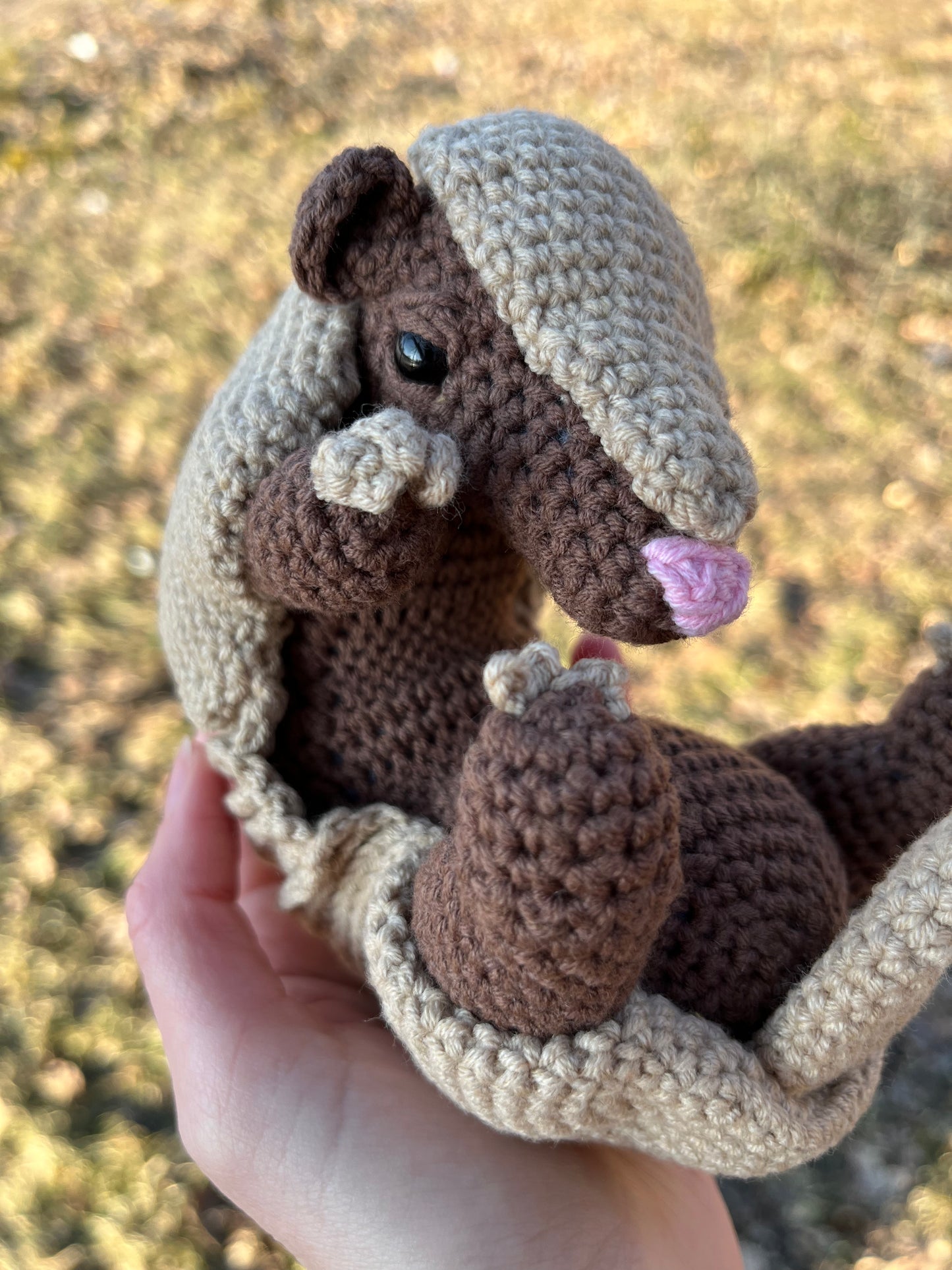 Armadillo Crochet Pattern, PDF file in English language