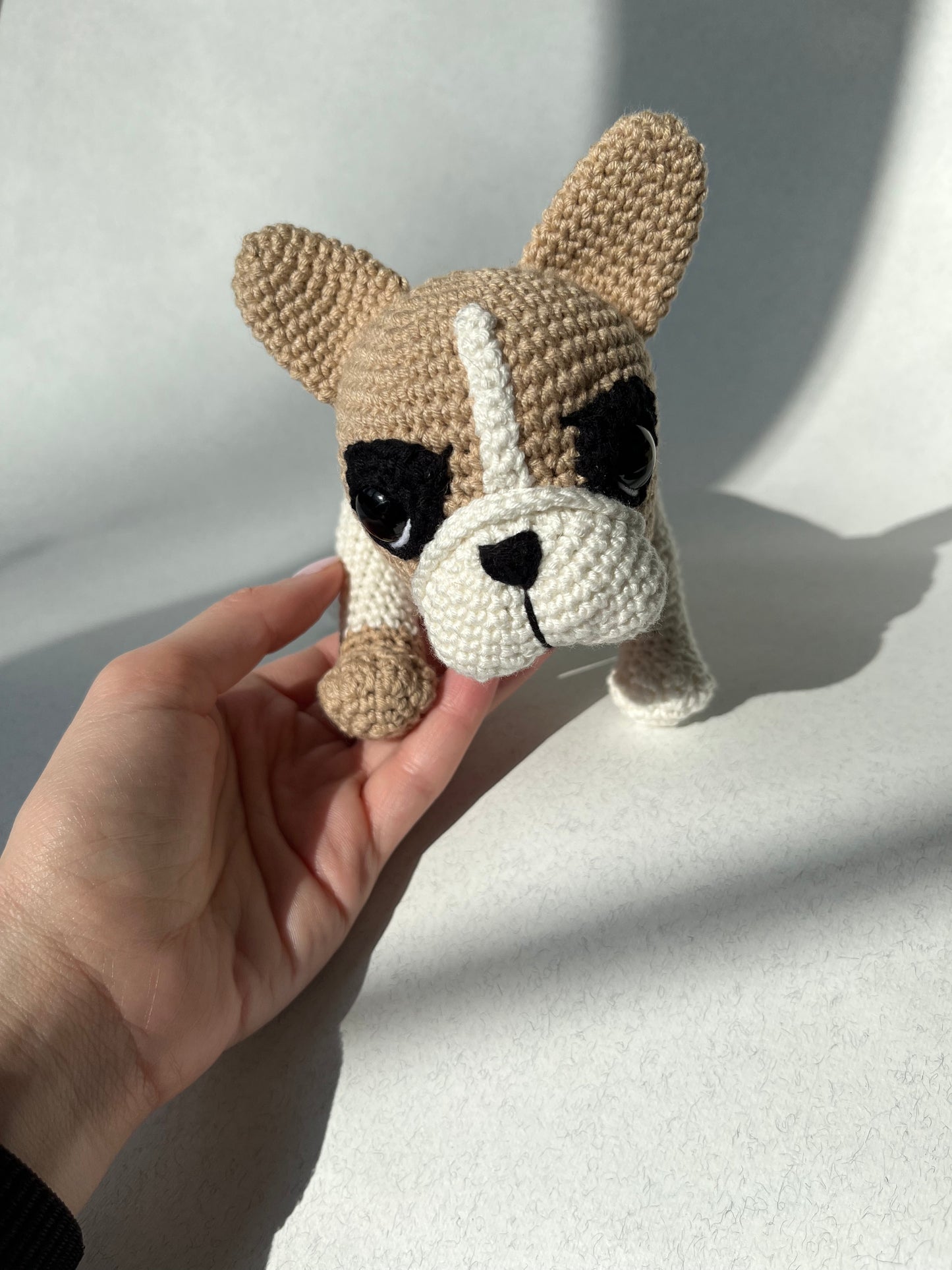 French Bulldog Puppy Crochet Pattern, Amigurumi Frenchie Tutorial