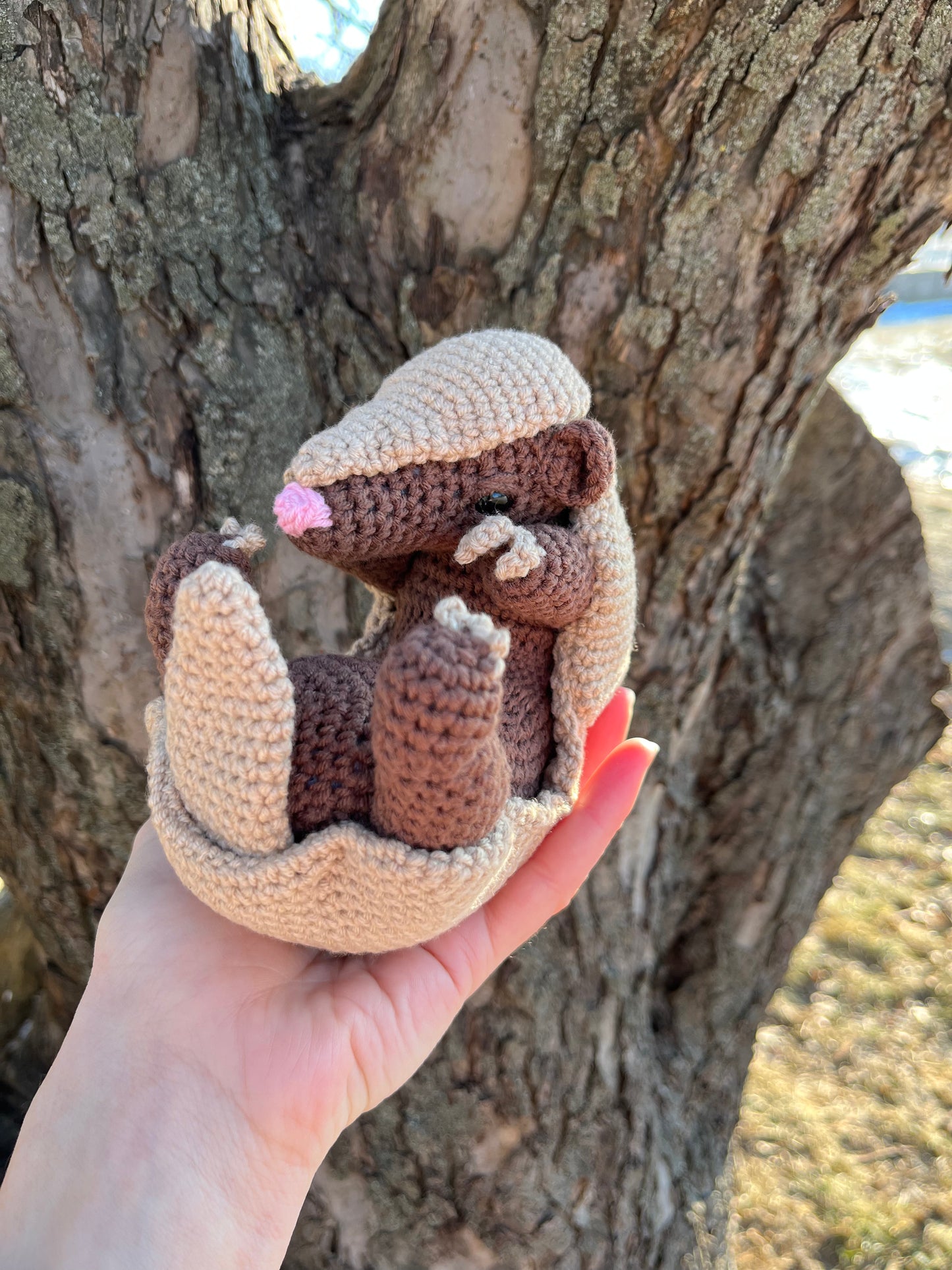Armadillo Crochet Pattern, PDF file in English language