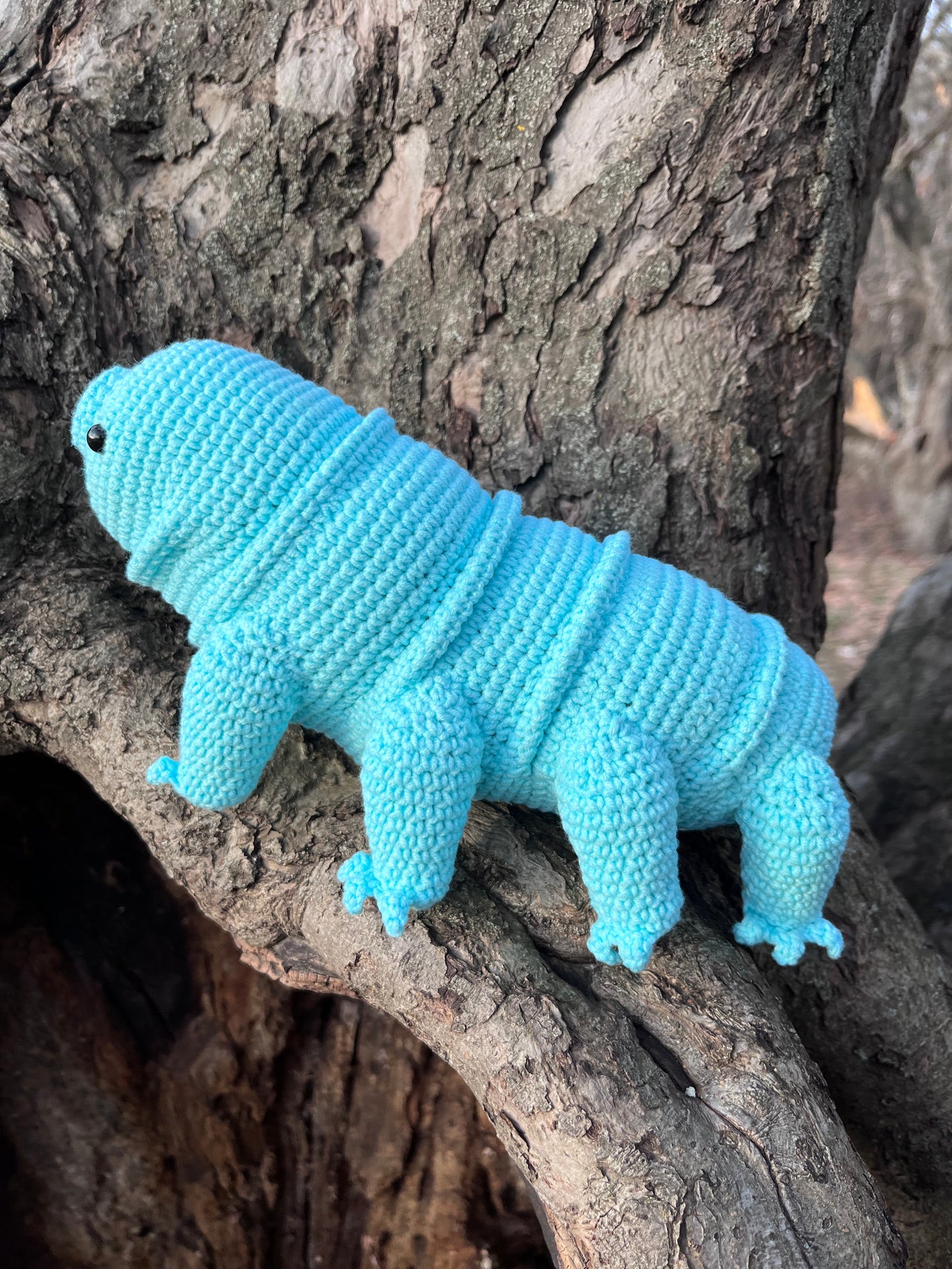 Tardigrade or Water Bear Amigurumi Crochet Pattern, PDF file in English language