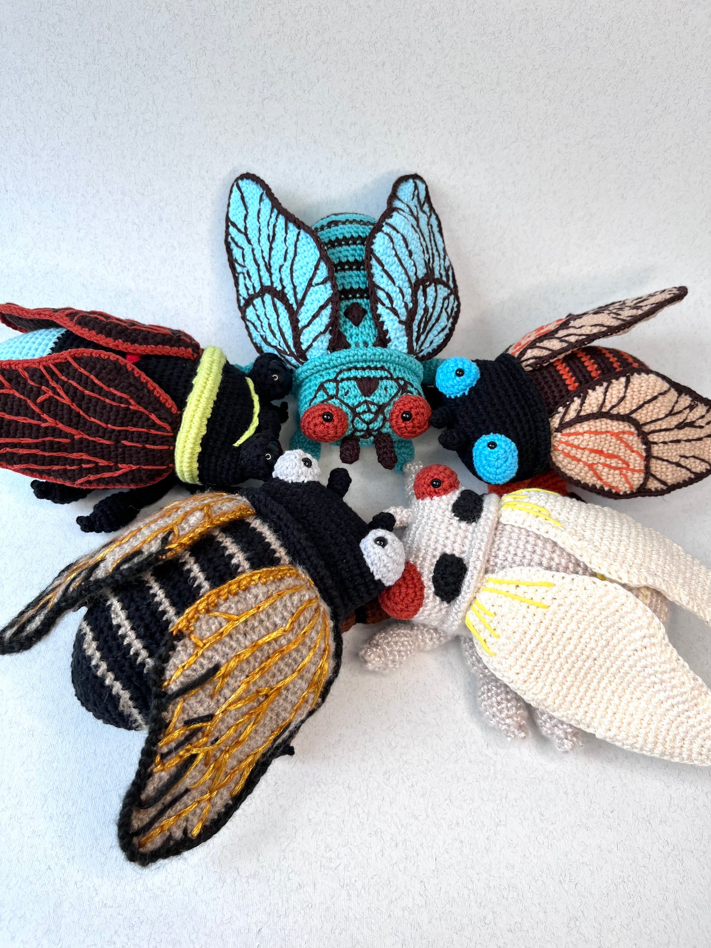 Cicada Crochet Pattern, Cicada Amigurumi Tutorial, Cicada Toy, Crochet Insect