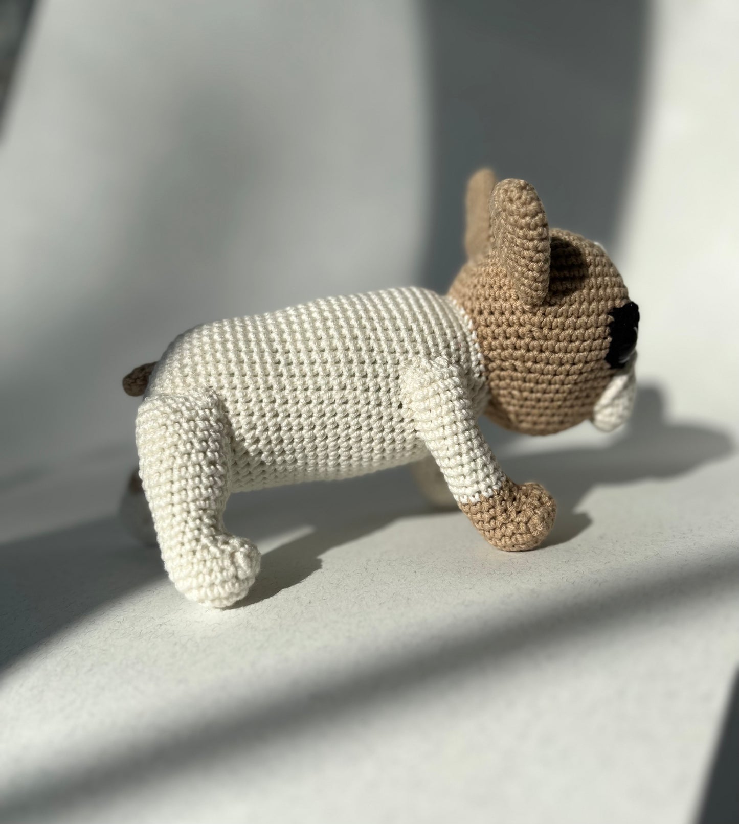 French Bulldog Puppy Crochet Pattern, Amigurumi Frenchie Tutorial