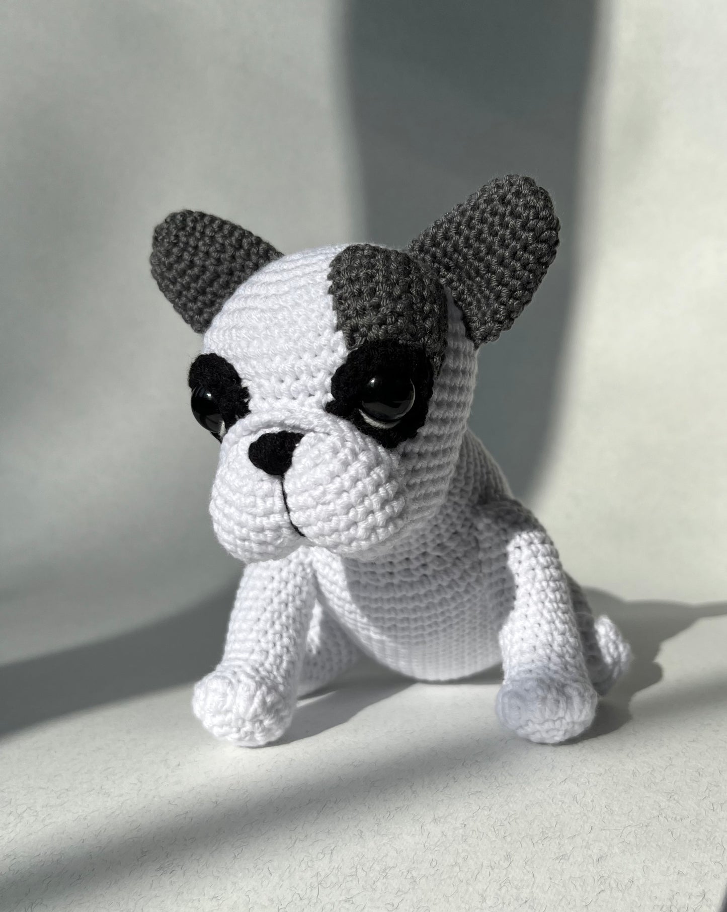 French Bulldog Puppy Crochet Pattern, Amigurumi Frenchie Tutorial