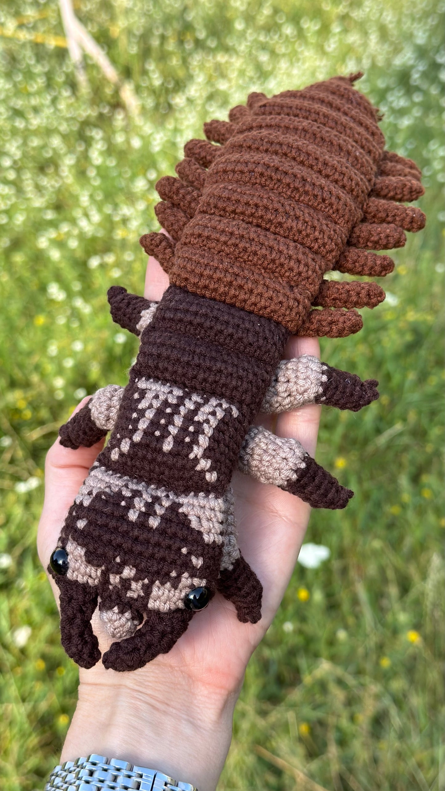 Hellgrammite Crochet Pattern PDF — Dobsonfly Larvae Amigurumi