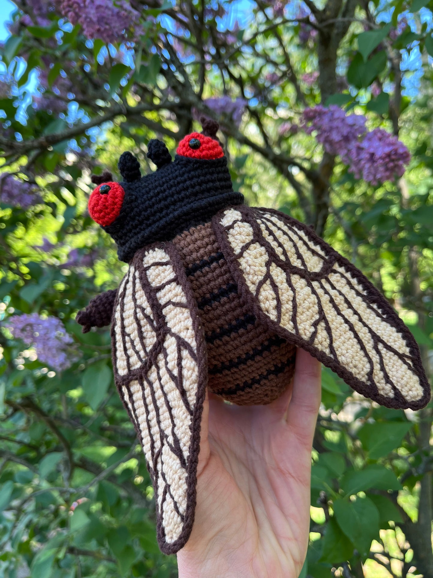 Cicada Crochet Pattern — Insect Amigurumi PDF in English