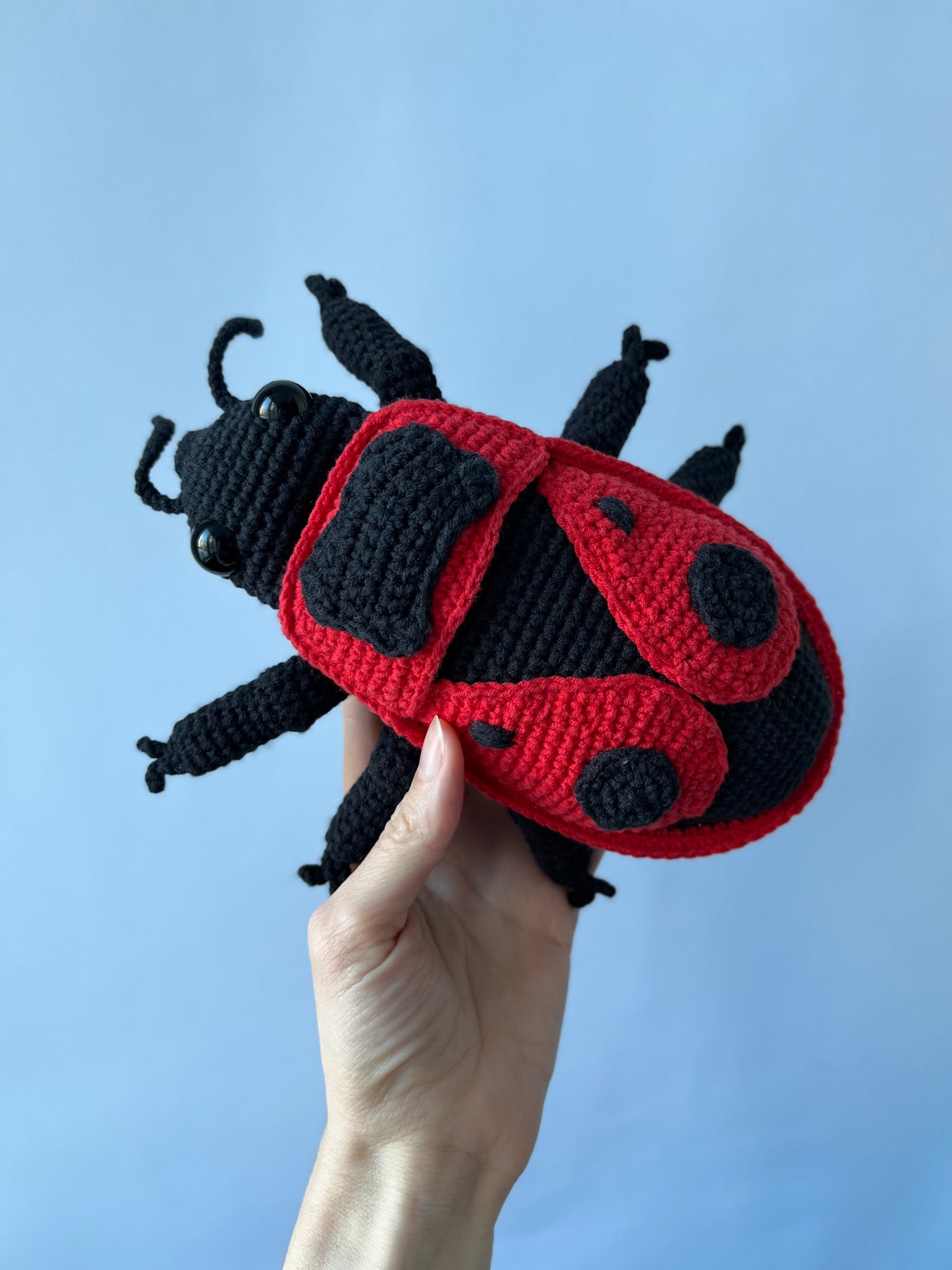 Red Firebug Crochet Pattern, True Bug Amigurumi Tutorial in English