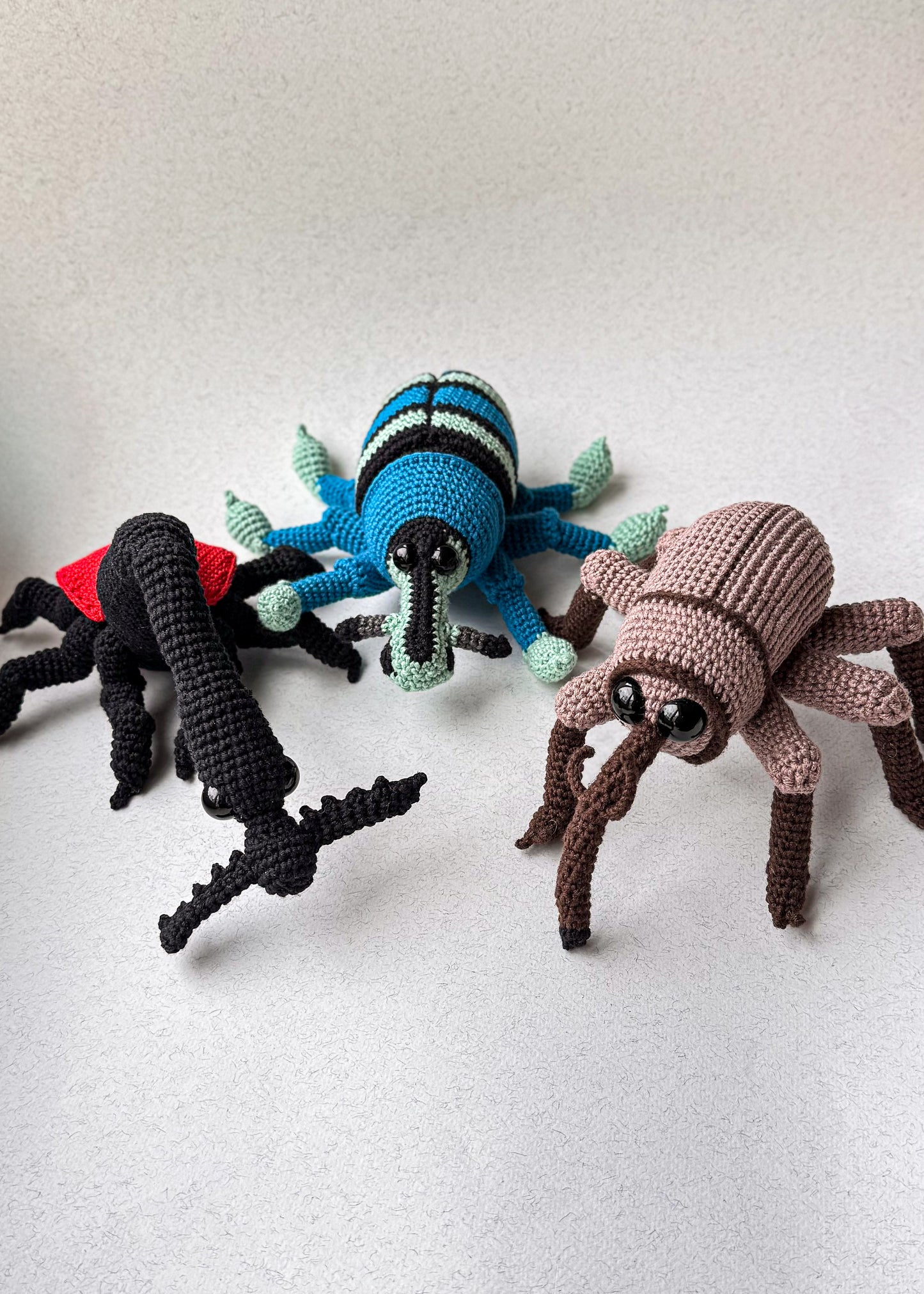 Weevils Crochet Pattern Bundle - Acorn Weevil, Blue Weevil and Giraffe Weevil, 3 PDF Patterns (English)