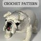 English Bulldog Crochet Pattern, Bulldog Amigurumi Toy, PDF file in English
