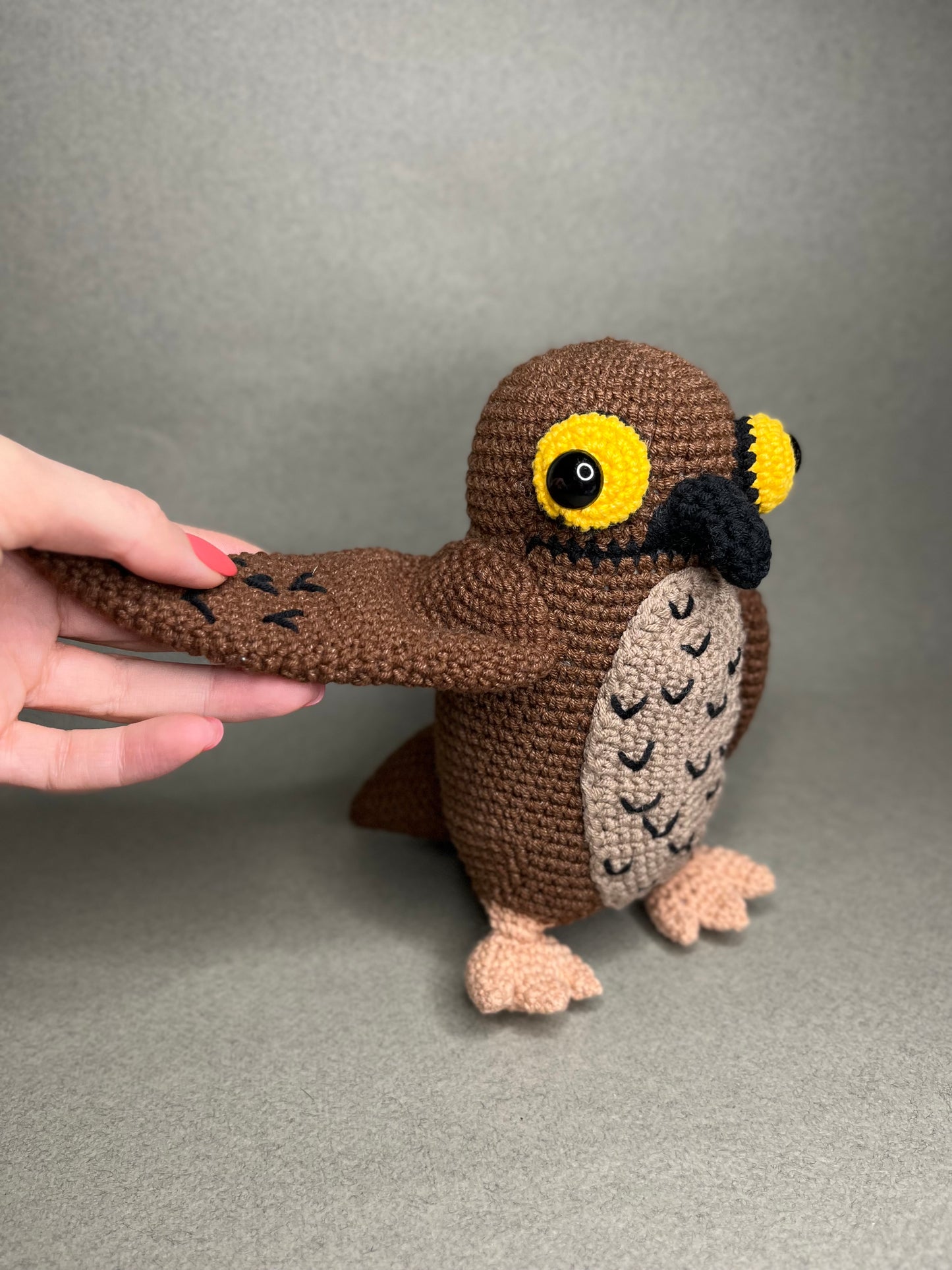 Potoo Bird Crochet Pattern, PDF in English