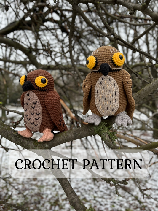 Potoo Bird Crochet Pattern, PDF in English