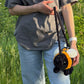 Bumblebee bag crochet pattern. Amigurumi fluffy bumblebee bag tutorial. English PDF