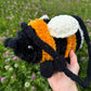 Bumblebee bag crochet pattern. Amigurumi fluffy bumblebee bag tutorial. English PDF