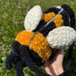 Bumblebee bag crochet pattern. Amigurumi fluffy bumblebee bag tutorial. English PDF