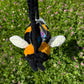 Bumblebee bag crochet pattern. Amigurumi fluffy bumblebee bag tutorial. English PDF