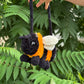 Bumblebee bag crochet pattern. Amigurumi fluffy bumblebee bag tutorial. English PDF