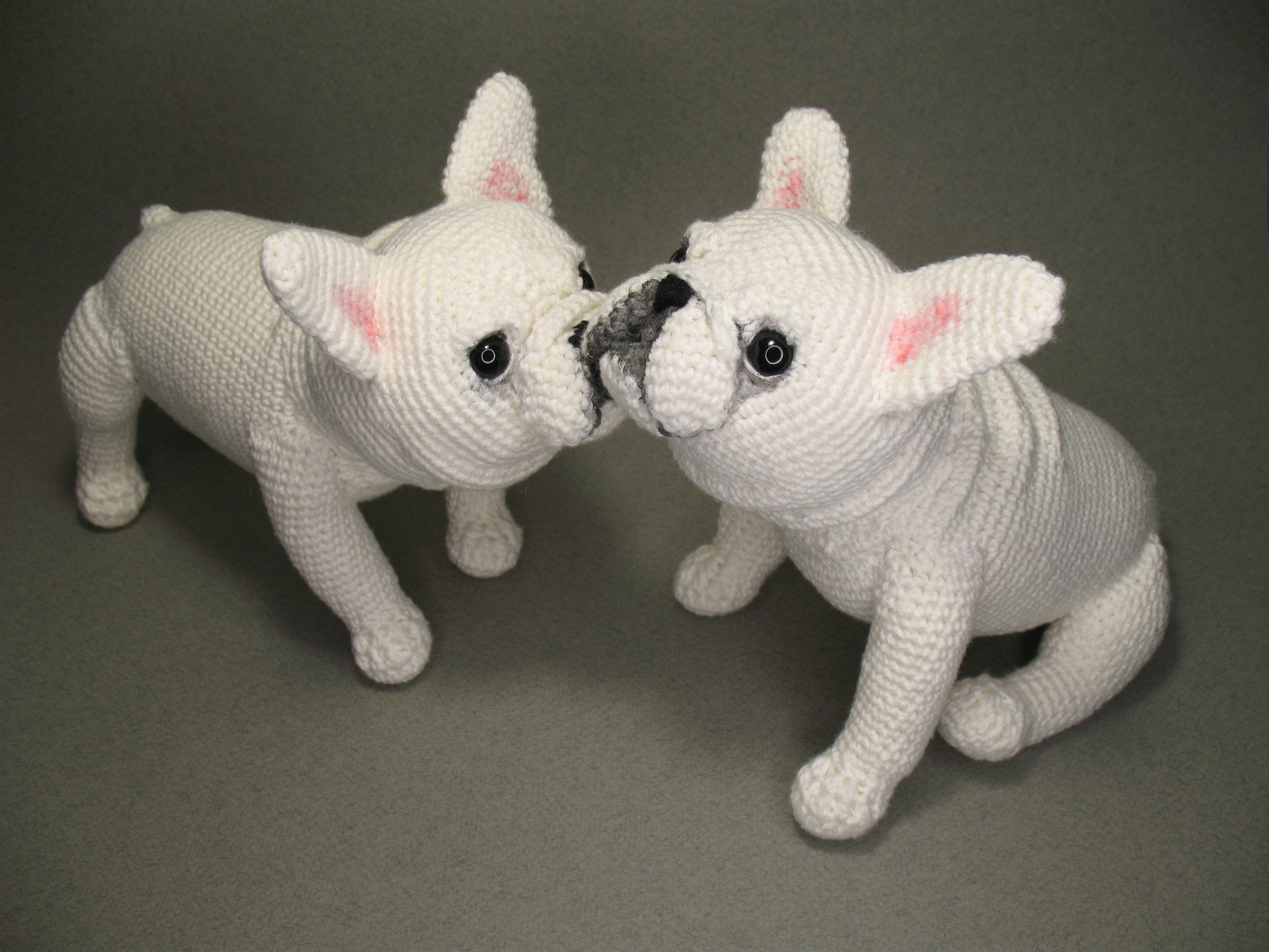 French Bulldog Crochet Pattern, Frenchie Amigurumi Tutorial Tumannart