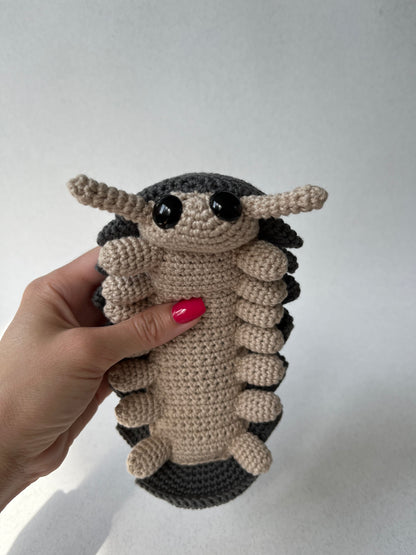 Roly Poly Pill Bug Crochet Pattern, Isopod Amigurumi, PDF File in English Language