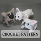 French Bulldog Crochet Pattern, Frenchie Amigurumi Tutorial