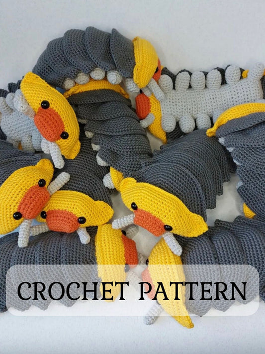 Rubber Ducky Isopod Crochet Pattern, Amigurumi Tutorial