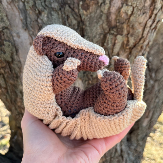 Armadillo Crochet Pattern — Amigurumi PDF in English