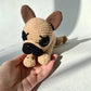 French Bulldog Puppy Crochet Pattern, Amigurumi Frenchie Tutorial